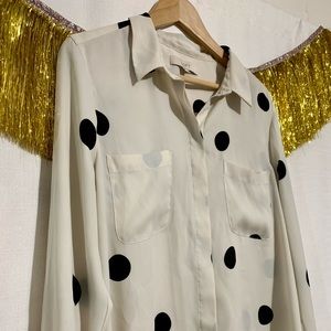 Loft Polka Dot Blouse